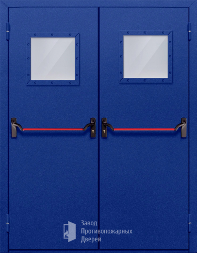 Фото двери «Двупольная со стеклом и антипаникой №53» в Талдому