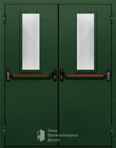 Фото двери «Двупольная со стеклом и антипаникой №69» в Талдому
