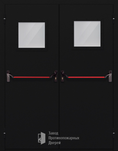 Фото двери «Двупольная со стеклом и антипаникой №54» в Талдому