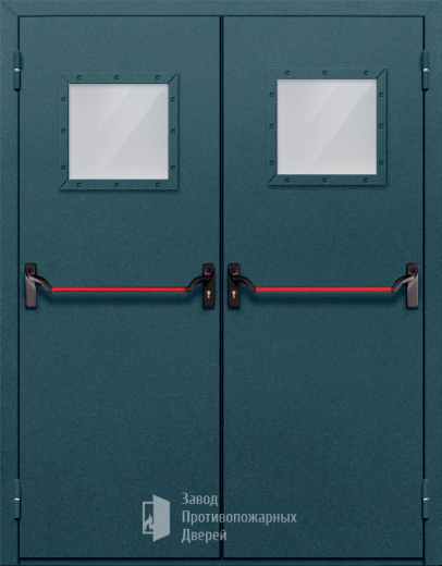 Фото двери «Двупольная со стеклом и антипаникой №57» в Талдому