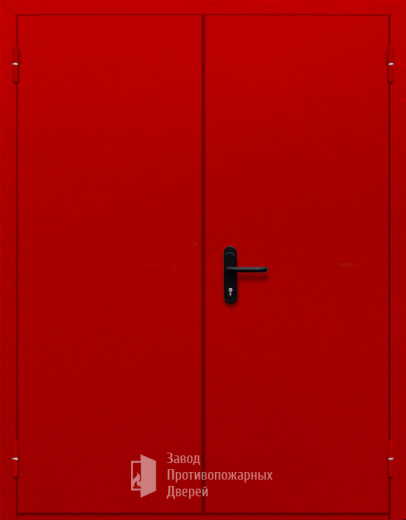 Фото двери «Двупольная глухая (красная)» в Талдому