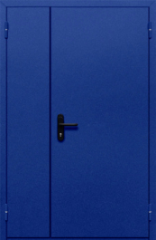 Фото двери «Полуторная глухая (синяя)» в Талдому