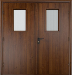 Фото двери «Двупольная МДФ со стеклом EI-30» в Талдому