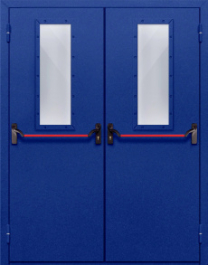 Фото двери «Двупольная со стеклом и антипаникой №63» в Талдому