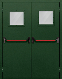 Фото двери «Двупольная со стеклом и антипаникой №59» в Талдому